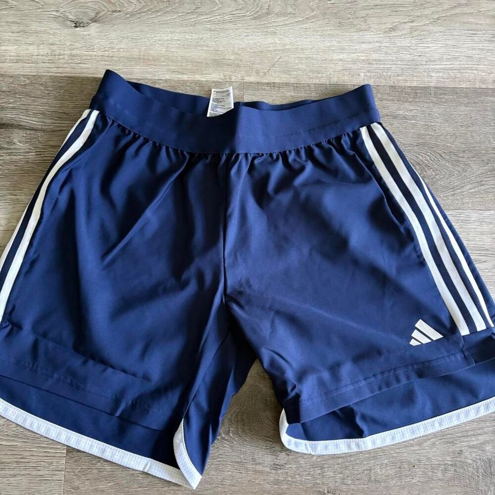 Adidas Women's Navy and Blue Shorts